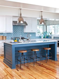 Blue Kitchen Tiles